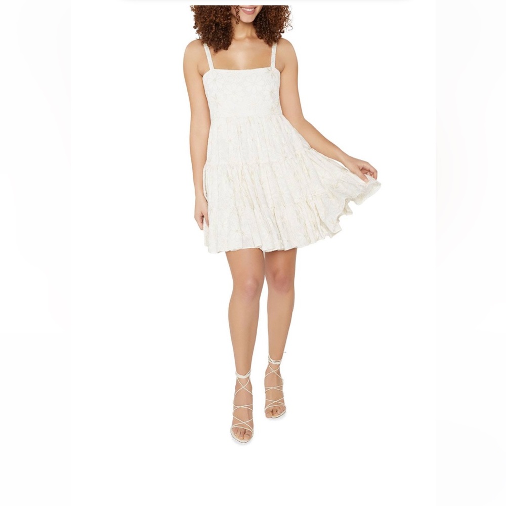 Likely Mayella dress in cream and gold size 8 NWT
